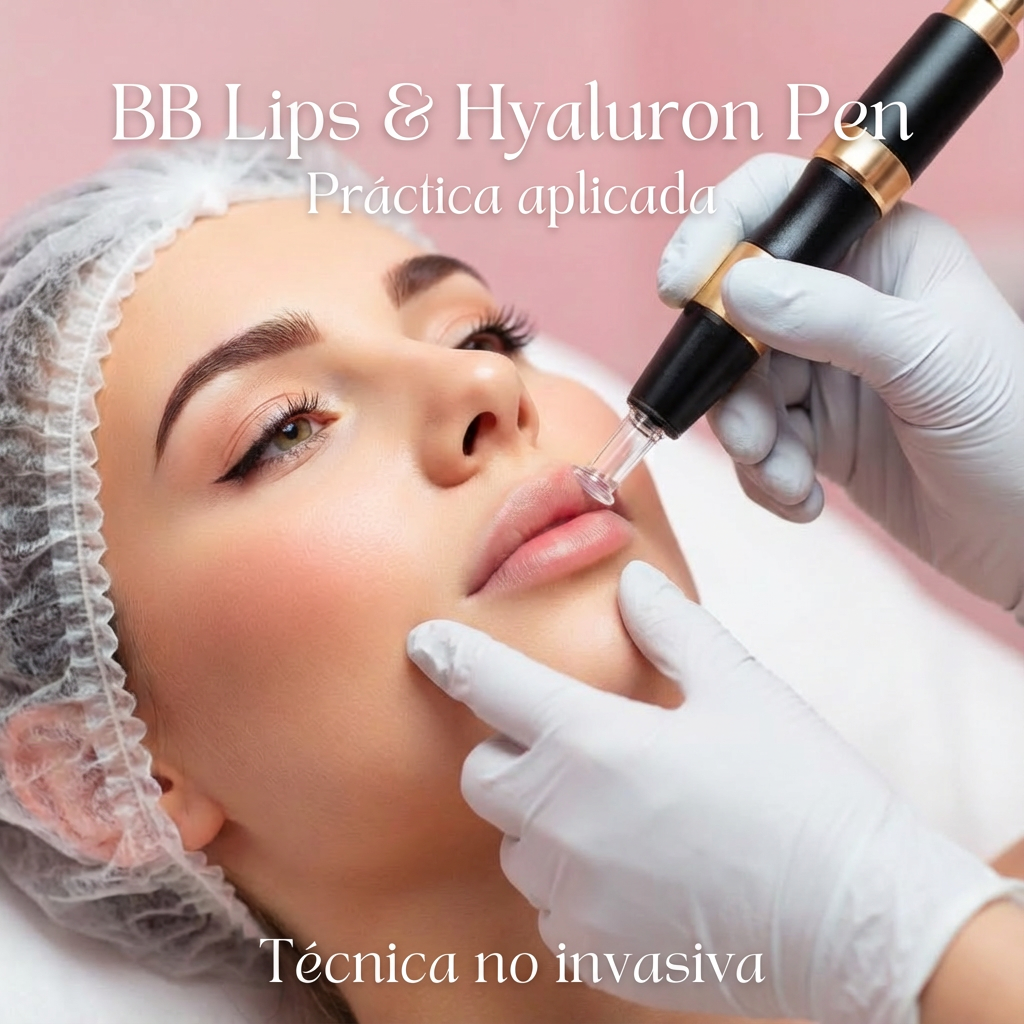 PACK 3 cursos BB Glow / Dermapen + Relleno de labios con Hyaluron Pen + Limpieza facial con aparatología