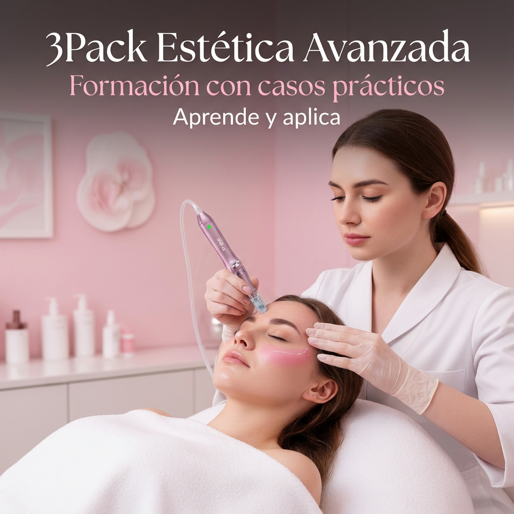 PACK 3 cursos BB Glow / Dermapen + Relleno de labios con Hyaluron Pen + Limpieza facial con aparatología